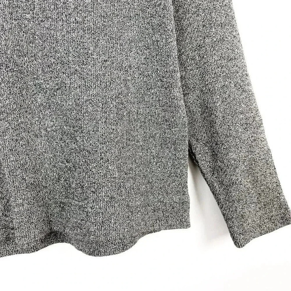 Womens Small Grey Knit Mock Neck Sweater Basic Thick Knit - Picture 3 of 3